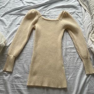 Ivory sweater dress